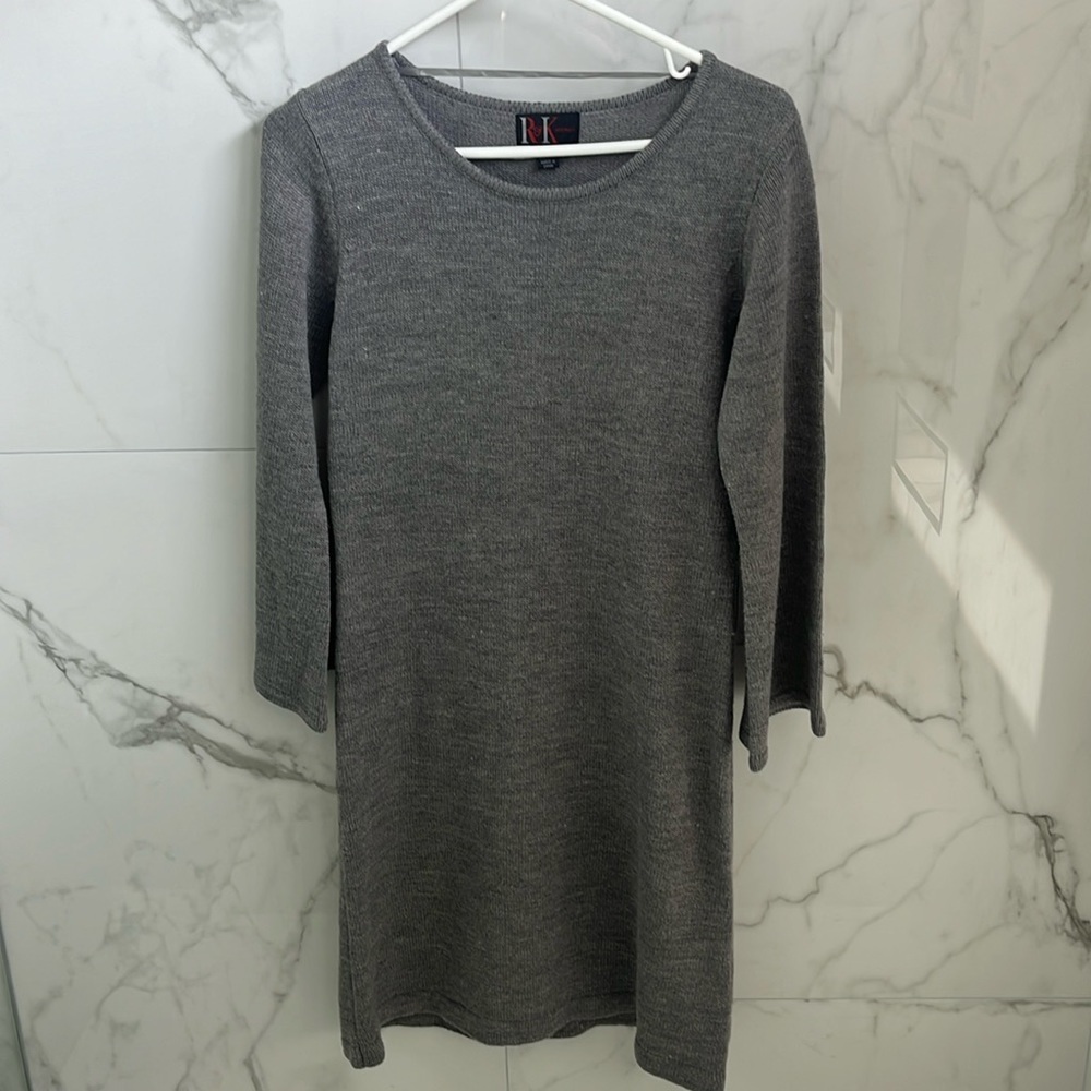 Women's Grey Sweater Dress